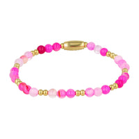 Gouden Armband met Rose Stripe Agate Edelsteen