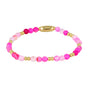 Gouden Armband met Rose Stripe Agate Edelsteen