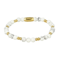 Gouden Howlite Armband - Luxe Kalmerende Sieraden