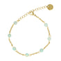 Gouden Armband met Amazonite Edelstenen
