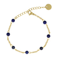 Gouden Armband met Lapis Lazuli Edelstenen