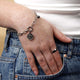 Facetgeslepen zilveren ring - 5 mm breed - eigentijdse elegantie