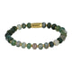Goldener Armband mit Moosachat Edelsteinen