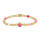 Gold charm bracelet with Rose Stripe Agate.