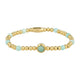 Gold Charm Bracelet with Amazonite Gemstone