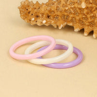Onbreekbare roze keramieken ring - 2 mm smal - My Bendel