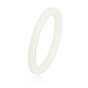 Onbreekbare smalle witte keramieken ring - 2 mm - My Bendel
