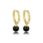 Onyx Gouden Oorringen: Elegantie in Edelsteen - My Bendel