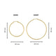 Stralende Gouden Oorring 60mm: Tijdloze Elegantie