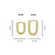 Elegant Gold Twisted Earring 18mm
