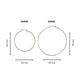 Elegante Zilveren Hoepeloorring 60mm