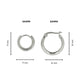 Radiant Steel Earrings: Compact Elegance