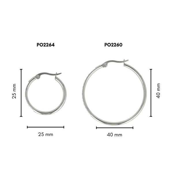 Radiant Silver Earrings with Zirconia Crystals