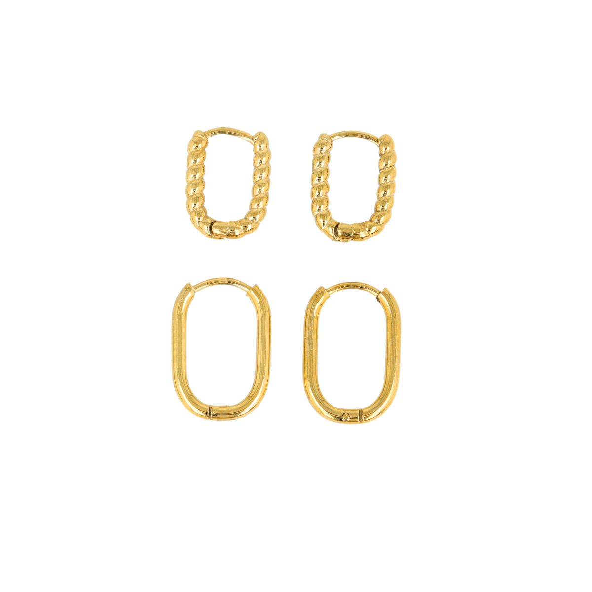 Gouden oorringen set