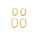 Gouden oorringen set