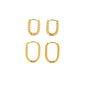 Gouden oorringen set