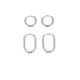 Silberne Ohrring-Set