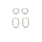 Silberne Ohrring-Set