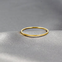 Fijne stapelring goud 1mm - Stainless steel met dikke plating - My Bendel