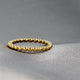 Gouden ring met bolletjes - hypoallergeen Stainless steel