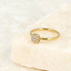 Gouden ring met zirkonia - Minimalistisch Stainless steel ontwerp