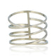 Silver-colored wrap ring - Statement ring