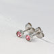 Roze Zirkonia Oorbellen: Stalen Elegantie in 4mm