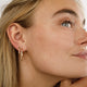 Sparkling Rainbow Zirconia Earrings 25mm