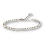 Zilveren Tennisarmband met Witte Zirkonia Stenen