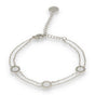 Silbernes Armband mit Kreisen - hypoallergenes Design