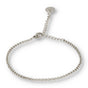 Silbernes Gliederarmband - Verstellbar und Hypoallergen