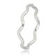 Silver-colored wave stacking ring - playful Stainless steel ring