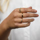 Gouden ring - sprankelende Swarovski stenen