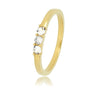 Gouden ring - sprankelende Swarovski stenen