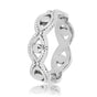 Silberner geflochtener offener Ring - Zeitloser Stil und Eleganz