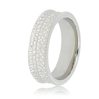 Wide silver ring - Unique design - Timeless elegance
