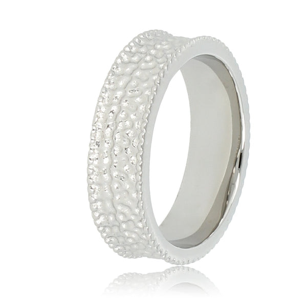 Breiter silberner Ring - Einzigartiges Design - Zeitlose Eleganz