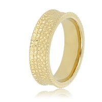 Brede gouden ring - Uniek ontwerp - Tijdloze elegantie