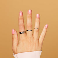 Fijne zilveren stapelring 1mm - hypoallergeen Stainless steel - My Bendel