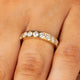 Ring met Zirkonia Steentjes • 3 mm • Goud