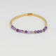 Golden Bracelet with Amethyst Beads - Spiritual Jewelry
