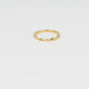 Goldener Aufsteckring - schöner Twist - Edelstahlbasis