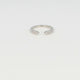 Open ring with leaf pattern - Does not discolor - 3.5 mm wide