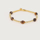 Edelstenen Armband met Facetgeslepen Ovale Kralen • Tiger Eye