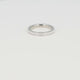 Silberner Ring mit Zirkonia - 3 mm breit - hypoallergen