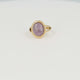 Gouden vintagering - Lilac Quartz edelsteen