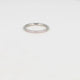 Fine silver stacking ring - pink zirconia stones