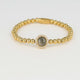 Elegante Armband met Edelsteen & Zirkonia • Labradorite