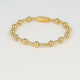 Golden bead bracelet with playful effect - original bracelet