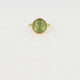 Gold ring - green Fluorite - self-confidence & focus
